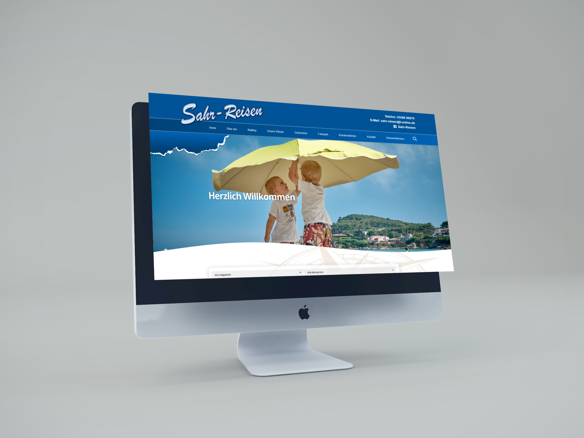 Webseite für Sahr Reisen